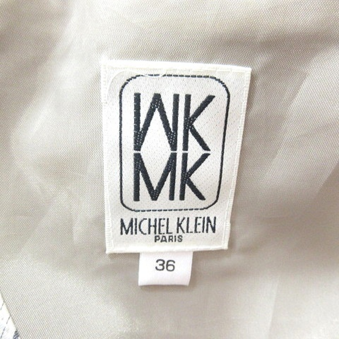 MK MICHEL KLEIN(エムケーミッシェルクラン)のエムケー ミッシェルクラン テーラードジャケット 背抜き 36 ベージュ ■MO レディースのジャケット/アウター(その他)の商品写真