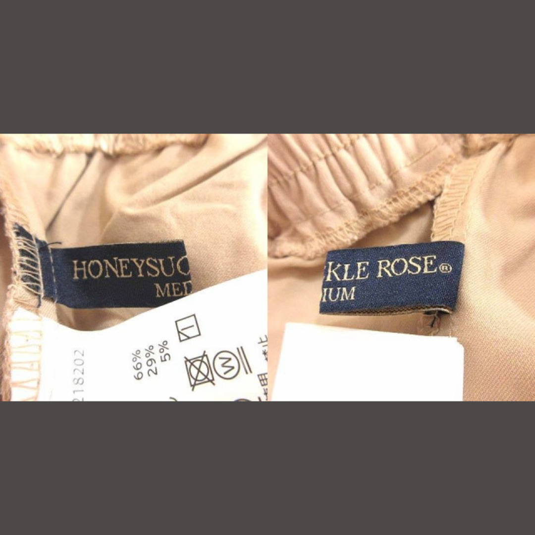 HONEYSUCKLE ROSE(ハニーサックルローズ)のハニーサックルローズ テーパードパンツ イージーパンツ M ベージュ ■MO レディースのパンツ(その他)の商品写真