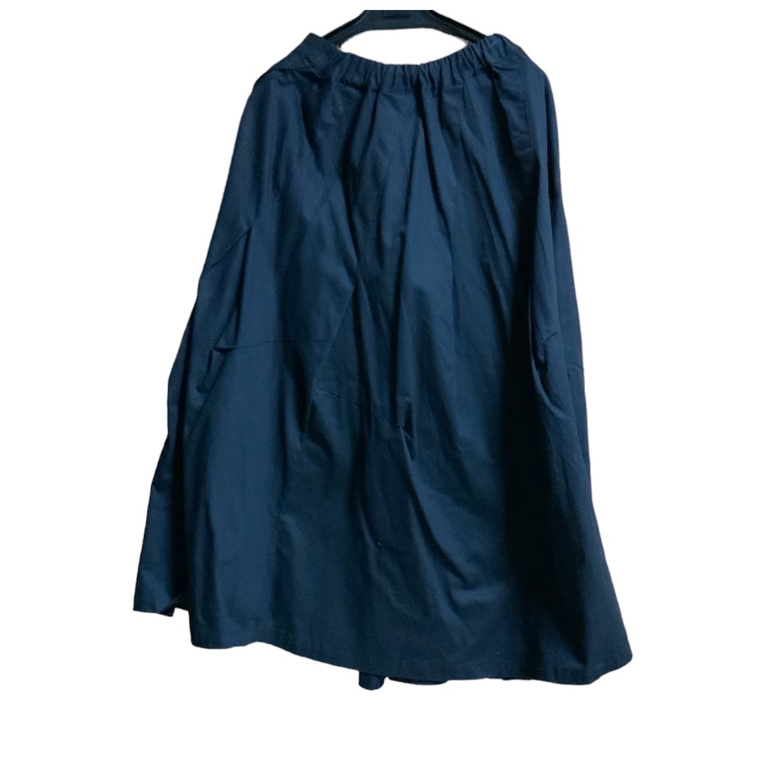 antiqua(アンティカ)の綿100％ロングスカート　マキシ　フレア　アンティカ　ブラック レディースのスカート(ロングスカート)の商品写真
