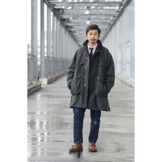 キャプテンサンシャイン(KAPTAIN SUNSHINE)の美品　Barbour × KAPTAIN SUNSHINE 36 セージ　カーキ(ミリタリージャケット)