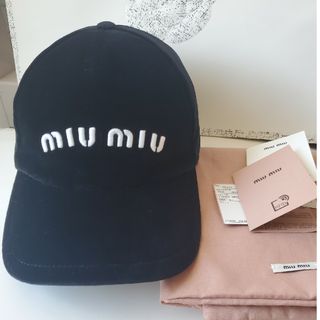 ミュウミュウ キャップ(レディース)の通販 100点以上 | miumiuの ミュウミュウ キャップ(レディース)の通販 100点以上 | miumiuの
