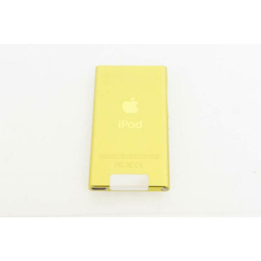 【中古】Appleアップル 第7世代 iPod nano 16GB イエロー MD476J スマホ/家電/カメラのオーディオ機器(ポータブルプレーヤー)の商品写真