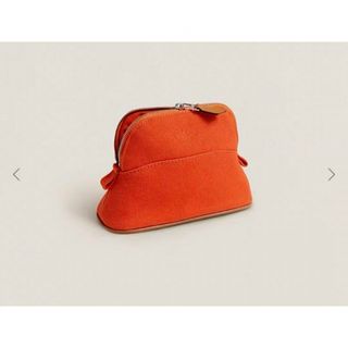 エルメス(Hermes)の新品未使用 hermes ボリードポーチ ミニミニ オランジュ・フー(ポーチ)