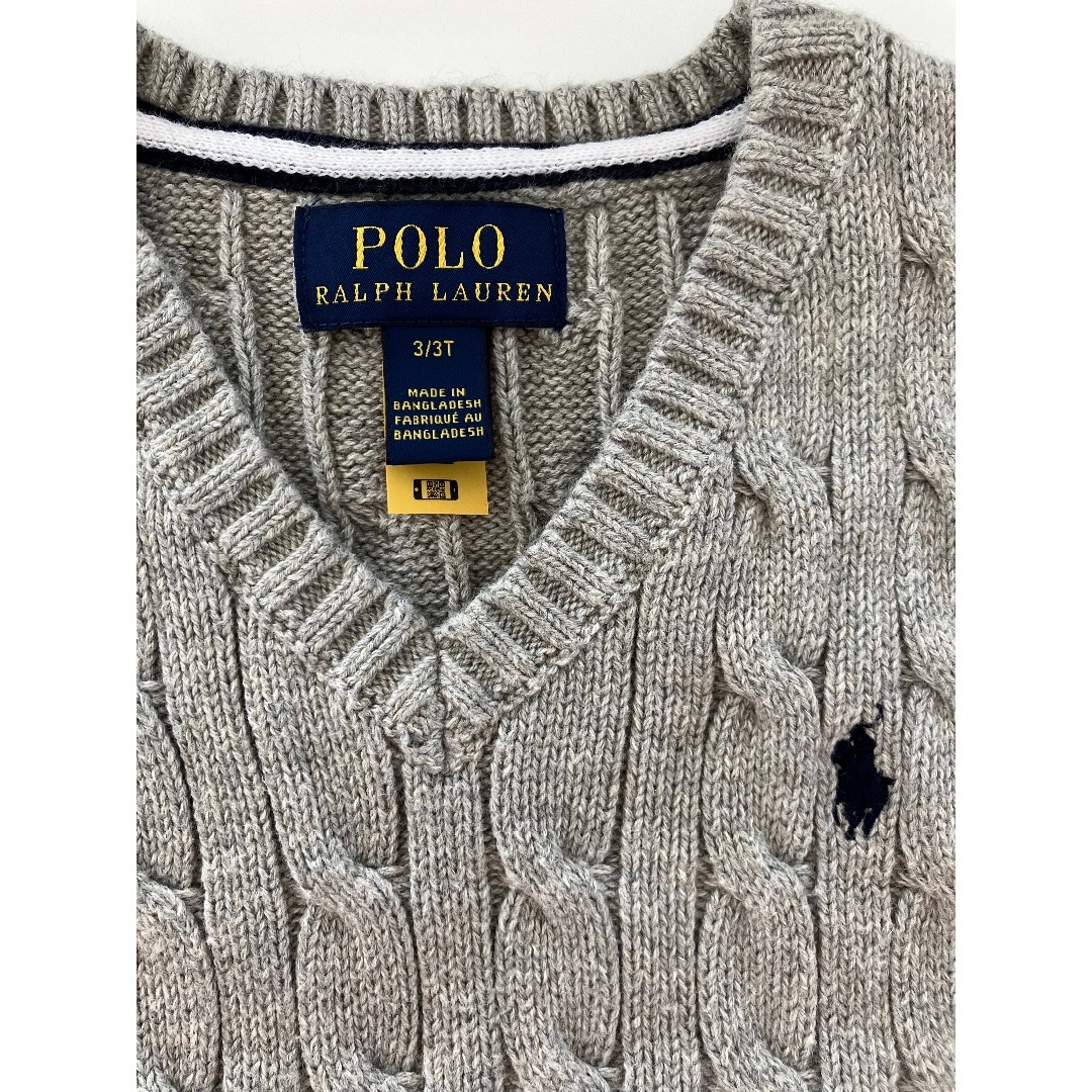 POLO RALPH LAUREN(ポロラルフローレン)のPOLO Ralph Lauren ポロラルフローレン　ニットベスト　3T キッズ/ベビー/マタニティのキッズ服男の子用(90cm~)(ニット)の商品写真