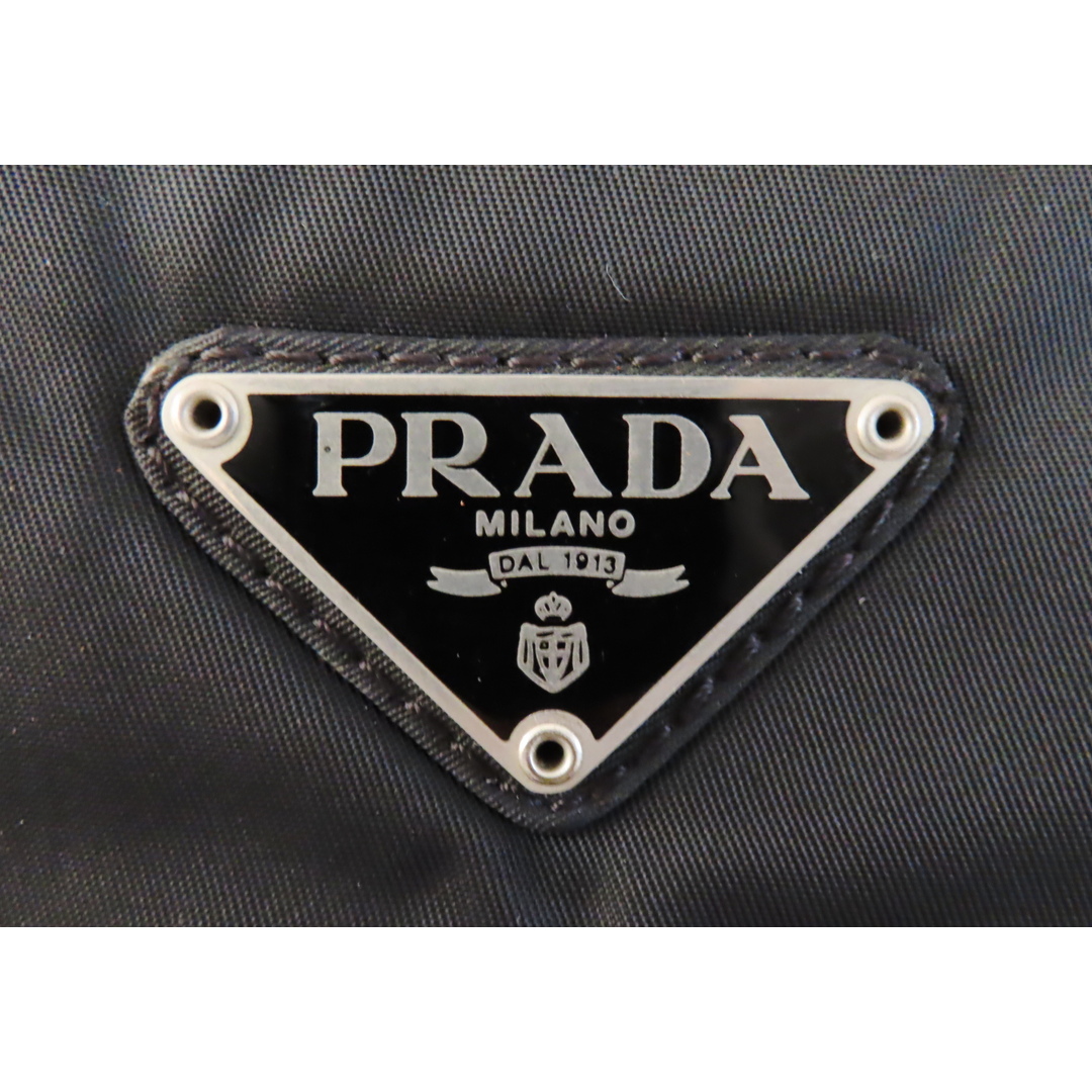 PRADA(プラダ)のS12 PRADA プラダ ロゴプレート ナイロン トートバッグ ショルダーバッグ ブラック レディースのバッグ(トートバッグ)の商品写真