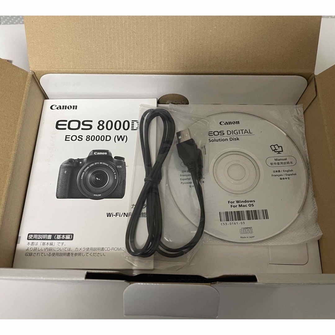 Canon - Canon EOS 8000D (W) EF-S18-135レンズキットの通販 by