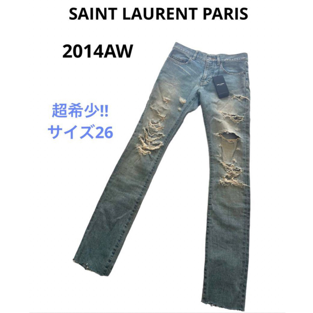 Saint Laurent - 希少!!SAINT LAURENT PARIS 2014AW クラッシュ デニム