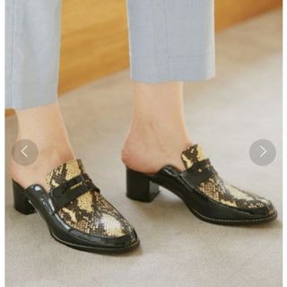Ameri VINTAGE - WAVE CUTTING PLATFORM LOAFER ブラウン Lサイズの