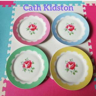 キャスキッドソン(Cath Kidston)のCath Kidston キャスキッドソン　大皿27㎝　４枚セット　USED品(食器)