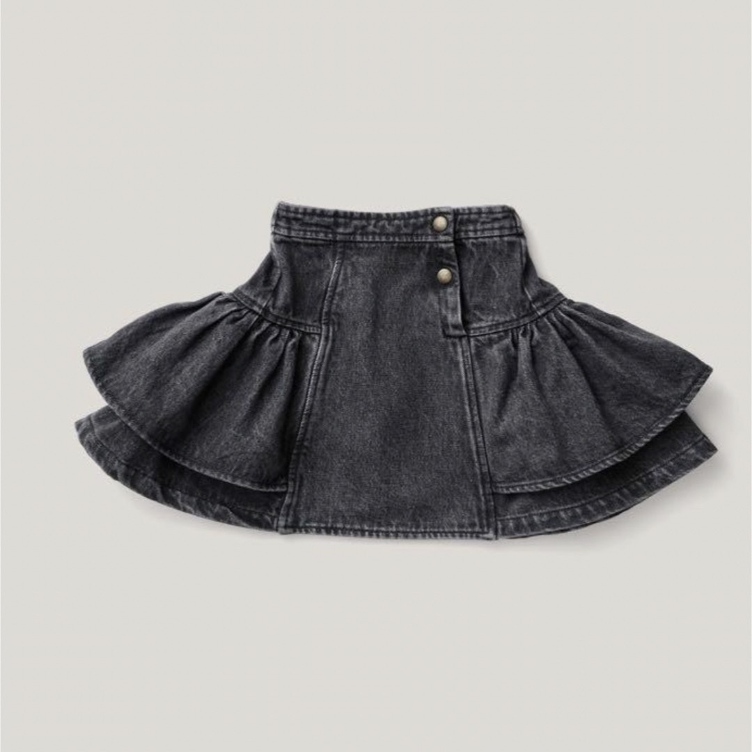 SOOR PLOOM(ソーアプルーム)のSOOR  PLOOM  Molly Skirt Black Denim　5y キッズ/ベビー/マタニティのキッズ服女の子用(90cm~)(スカート)の商品写真