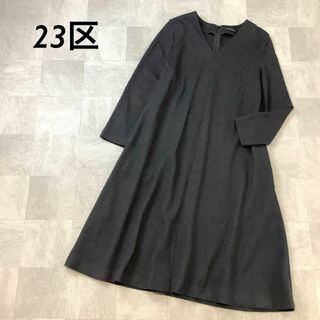 23区 - ☆23区L ブルームフルータープリントワンピース サイズ:46☆の