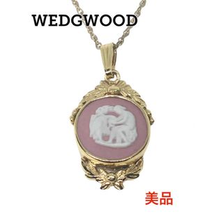 ウェッジウッド(WEDGWOOD)のWEDGWOOD ゴールド ピンク ジャスパー ネックレス ウエッジウッド(ネックレス)