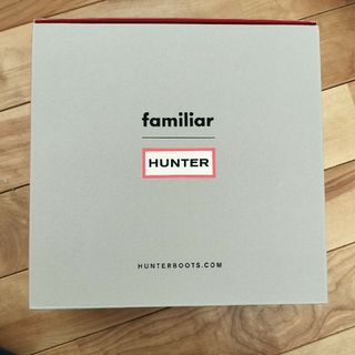 familiar - 新品ファミリア×HUNTERコラボレインブーツ 16.7cm　008　青