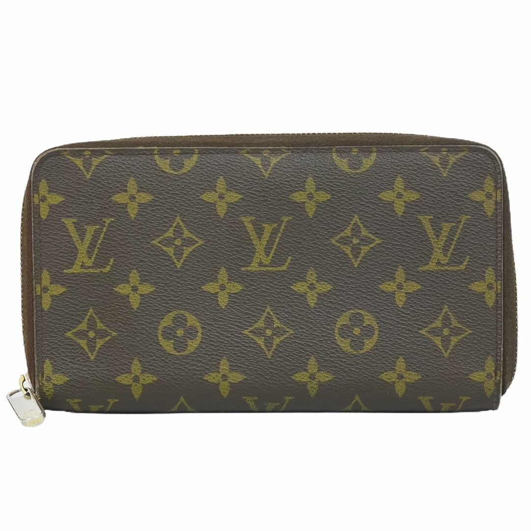 LOUIS VUITTON(ルイヴィトン)の本物 ルイヴィトン LOUIS VUITTON LV ジッピーオーガナイザー モノグラム ラウンドファスナー 長財布 ブラウン M60002 ビトン 財布 ウォレット 中古 レディースのファッション小物(財布)の商品写真