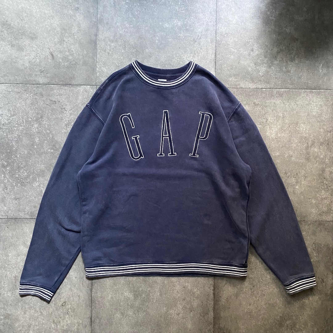 GAP - oldgap オールドギャップ スウェット M ネイビー デカロゴ GAP - oldgap オールドギャップ スウェット M ネイビー デカロゴ
