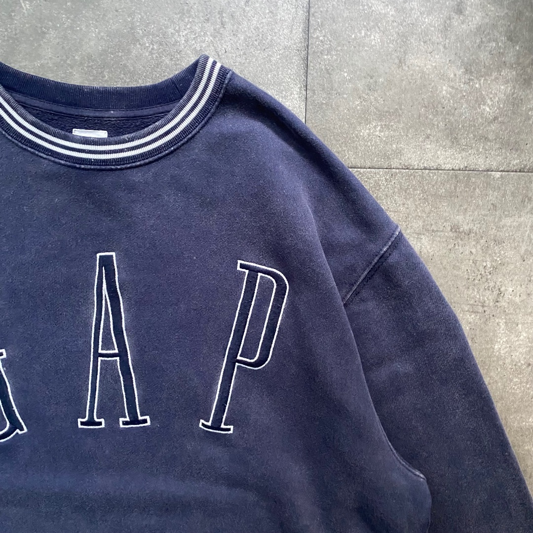 GAP - oldgap オールドギャップ スウェット M ネイビー デカロゴ GAP - oldgap オールドギャップ スウェット M ネイビー デカロゴ