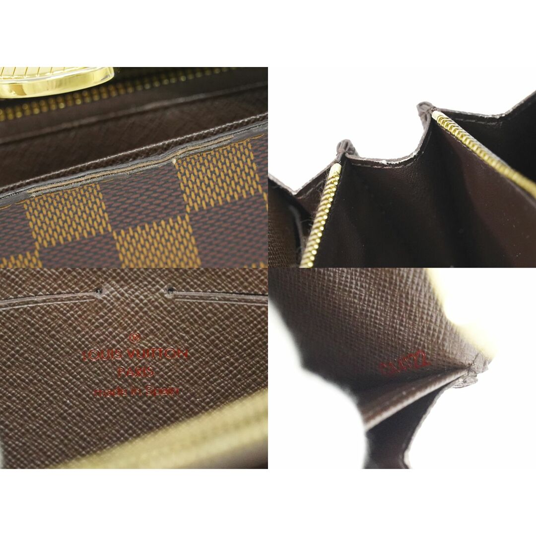 LOUIS VUITTON(ルイヴィトン)の本物 ルイヴィトン LOUIS VUITTON LV ポルトフォイユ システィナ ダミエ エベヌ 長財布 ロングウォレット ブラウン N61747 ビトン 財布 ウォレット 中古 レディースのファッション小物(財布)の商品写真