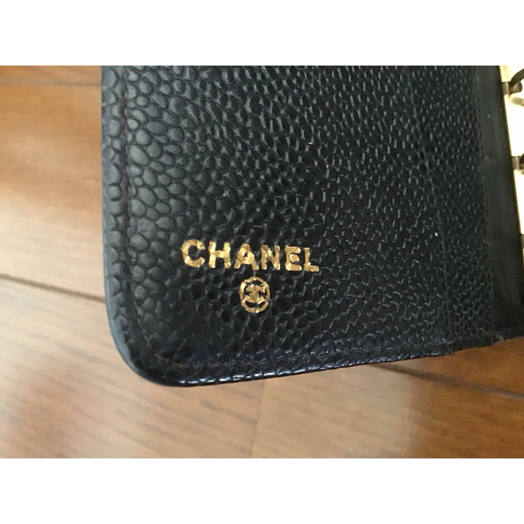 CHANEL - 美品 シャネル アジェンダMM システム手帳 キャビアスキン ...