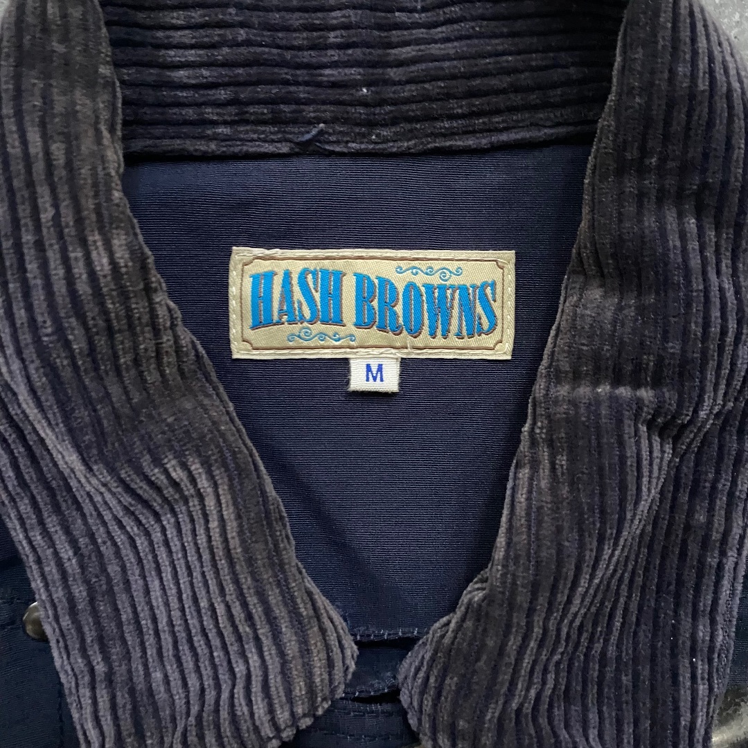 HASH BROWNS(ハッシュブラウン)のhash browns ハッシュブラウン ファイヤーマンジャケット ボーダー メンズのジャケット/アウター(カバーオール)の商品写真