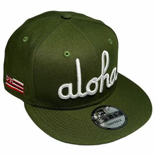 インフォメーション(IN4MATION)のAlohaArmy × NewEra ALOHASCRIPT キャップ オリーブ(キャップ)