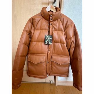 アベイシングエイプ(A BATHING APE)のアベイシングエイプ LEATHER CLASSIC DOWN JACKET  (ダウンジャケット)