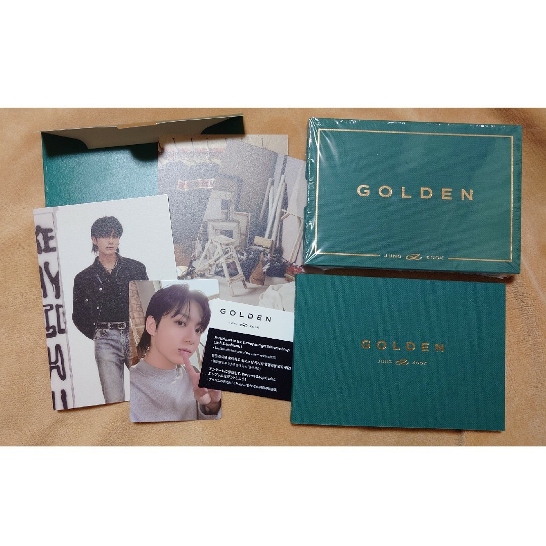 防弾少年団(BTS)(ボウダンショウネンダン)のBTS JUNGKOOK golden Weverse album ver. エンタメ/ホビーのタレントグッズ(アイドルグッズ)の商品写真