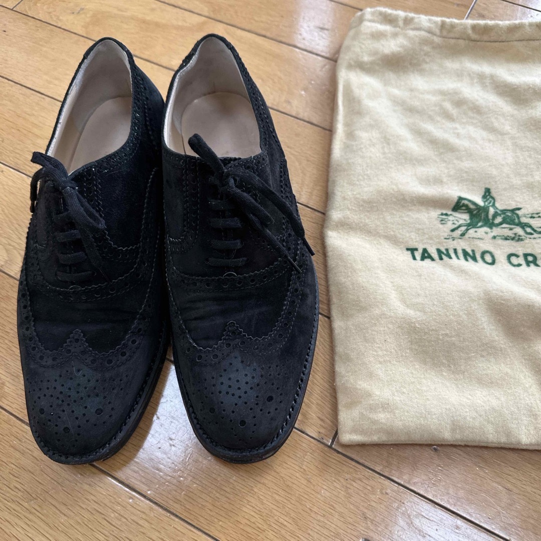 TANINO CRISCI - TANINO CRISCI イタリアスエードブラック 5の通販 by