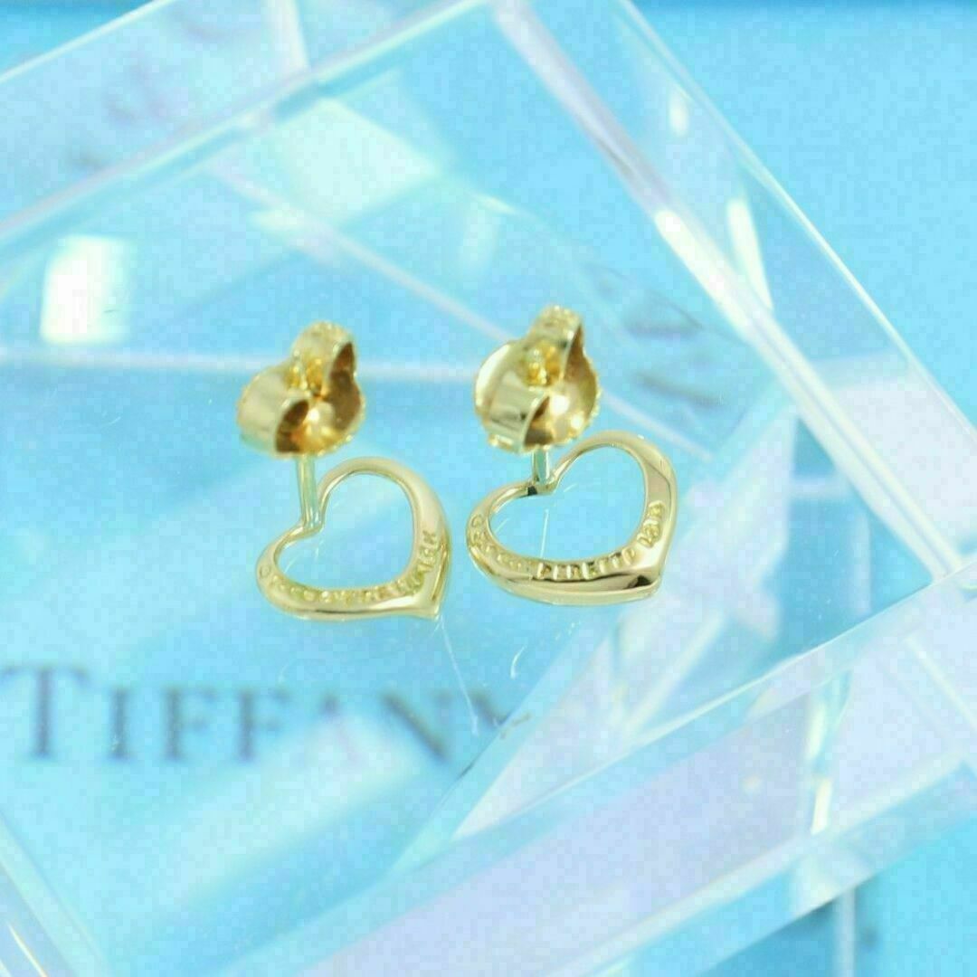 Tiffany & Co. - ティファニー TIFFANY K18YG オープンハート ピアスの