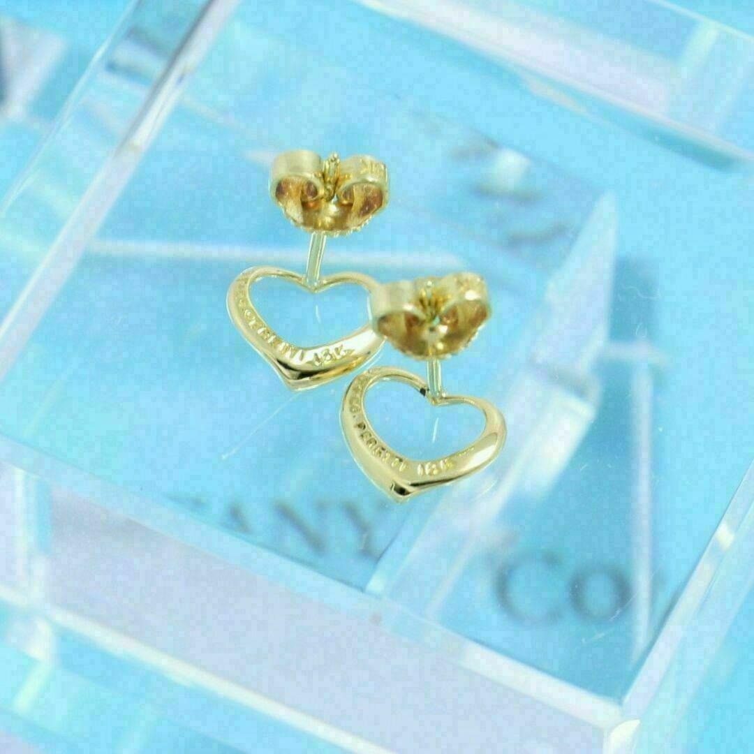 Tiffany & Co. - ティファニー TIFFANY K18YG オープンハート ピアスの