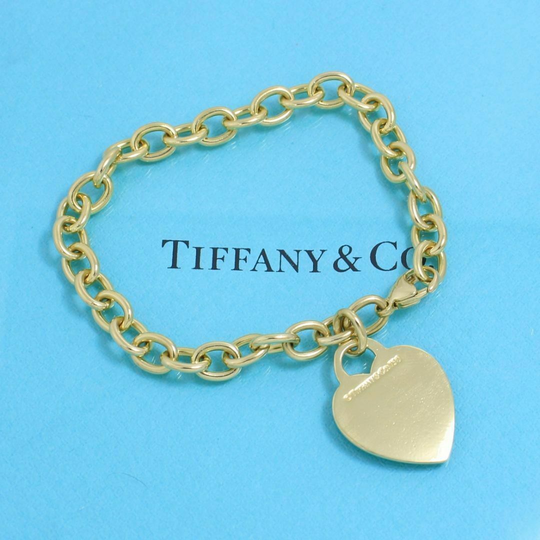 Tiffany & Co. - ティファニー TIFFANY K18YG ハートタグ ブレスレット