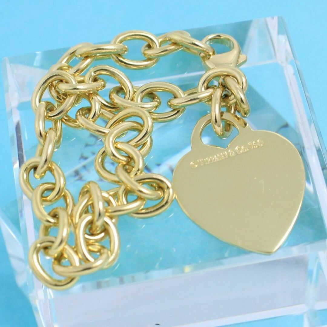 Tiffany & Co. - ティファニー TIFFANY K18YG ハートタグ ブレスレット