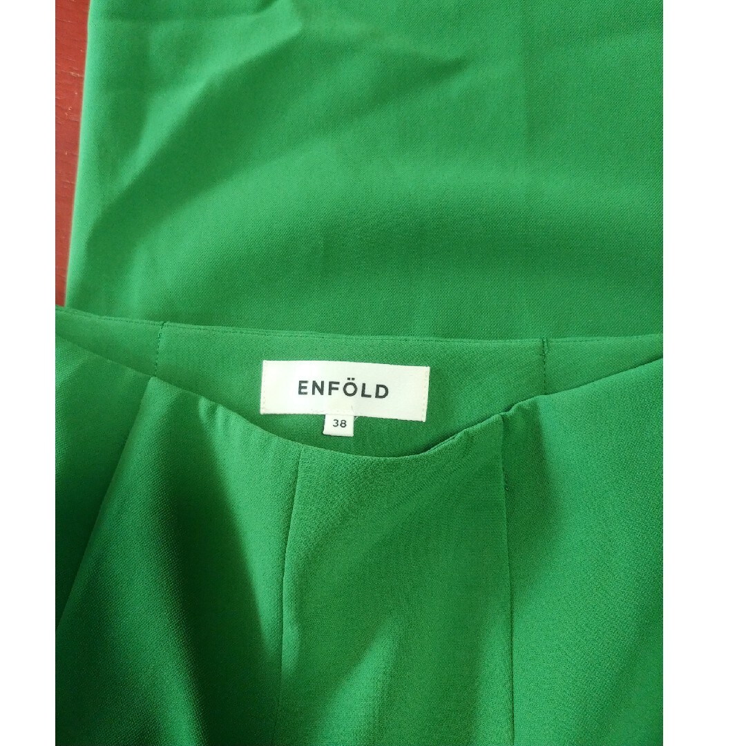 enfold ワイドパンツ　38/グリーン/緑