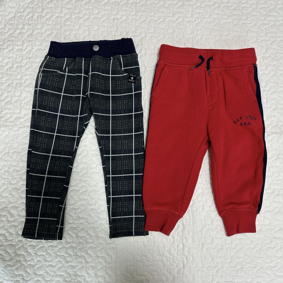 babyGAP(ベビーギャップ)のGAP 裏起毛レギンス 2本セット キッズ/ベビー/マタニティのキッズ服男の子用(90cm~)(パンツ/スパッツ)の商品写真