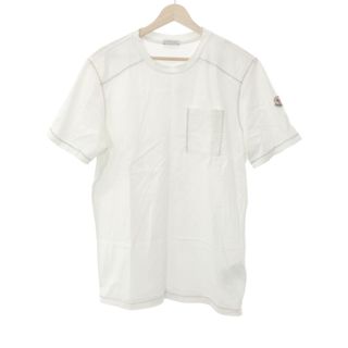 モンクレール(MONCLER)のMONCLER モンクレール 22SS ステッチデザインクルーネックTシャツ ホワイト XS H10918C00045(Tシャツ/カットソー(半袖/袖なし))