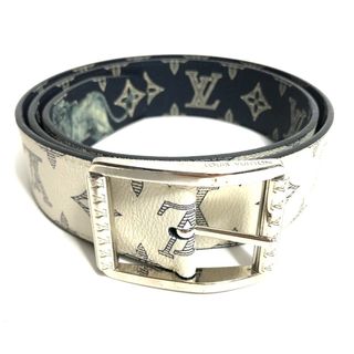 ルイヴィトン(LOUIS VUITTON)のルイヴィトン LOUIS VUITTON チャップマンブラザーズ MP010T モノグラムサバンナ リバーシブル ベルト モノグラムサバンナキャンバス ホワイト(ベルト)