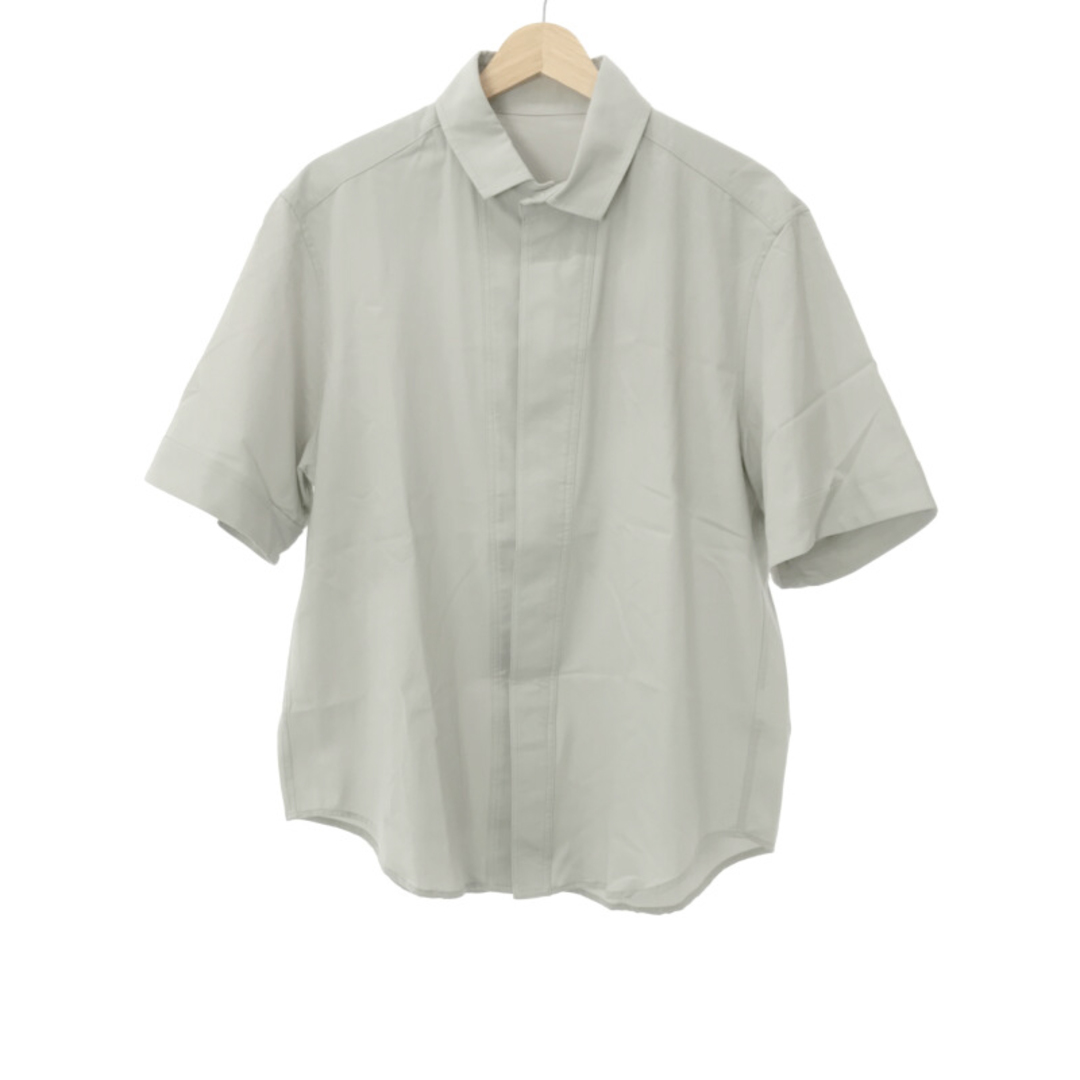 IRENISA イレニサ 22SS FLY FRONT SHORT-SLEEVED SHIRT ショートスリーブシャツ グレー 3 IH-22SS-B011-DS メンズのトップス(シャツ)の商品写真