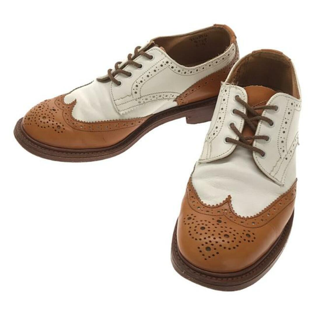 Trickers(トリッカーズ)のTricker's / トリッカーズ | S779 レザー 2トーン ウイングチップ シューズ | UK6 | ブラウン / ホワイト | レディース レディースの靴/シューズ(ブーツ)の商品写真