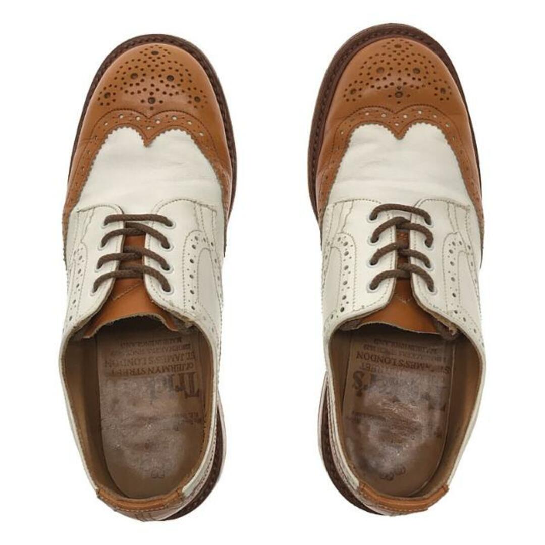 Trickers(トリッカーズ)のTricker's / トリッカーズ | S779 レザー 2トーン ウイングチップ シューズ | UK6 | ブラウン / ホワイト | レディース レディースの靴/シューズ(ブーツ)の商品写真