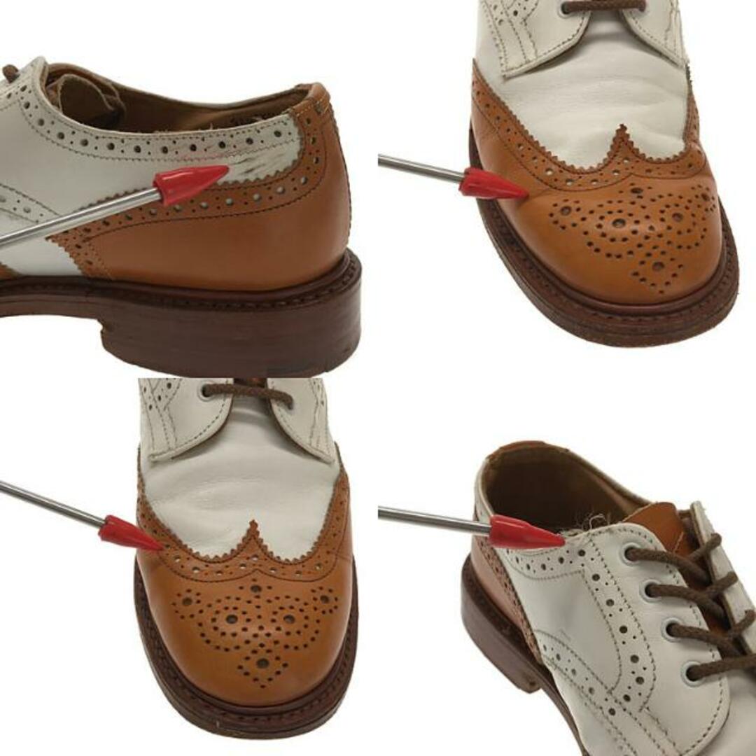 Trickers(トリッカーズ)のTricker's / トリッカーズ | S779 レザー 2トーン ウイングチップ シューズ | UK6 | ブラウン / ホワイト | レディース レディースの靴/シューズ(ブーツ)の商品写真