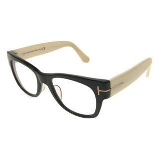 トムフォード(TOM FORD)の【美品】  TOM FORD / トムフォード | TF5040 ウェリントン型 クリアレンズ サングラス 54□20-145 | ブラック / ホワイト | レディース(サングラス/メガネ)