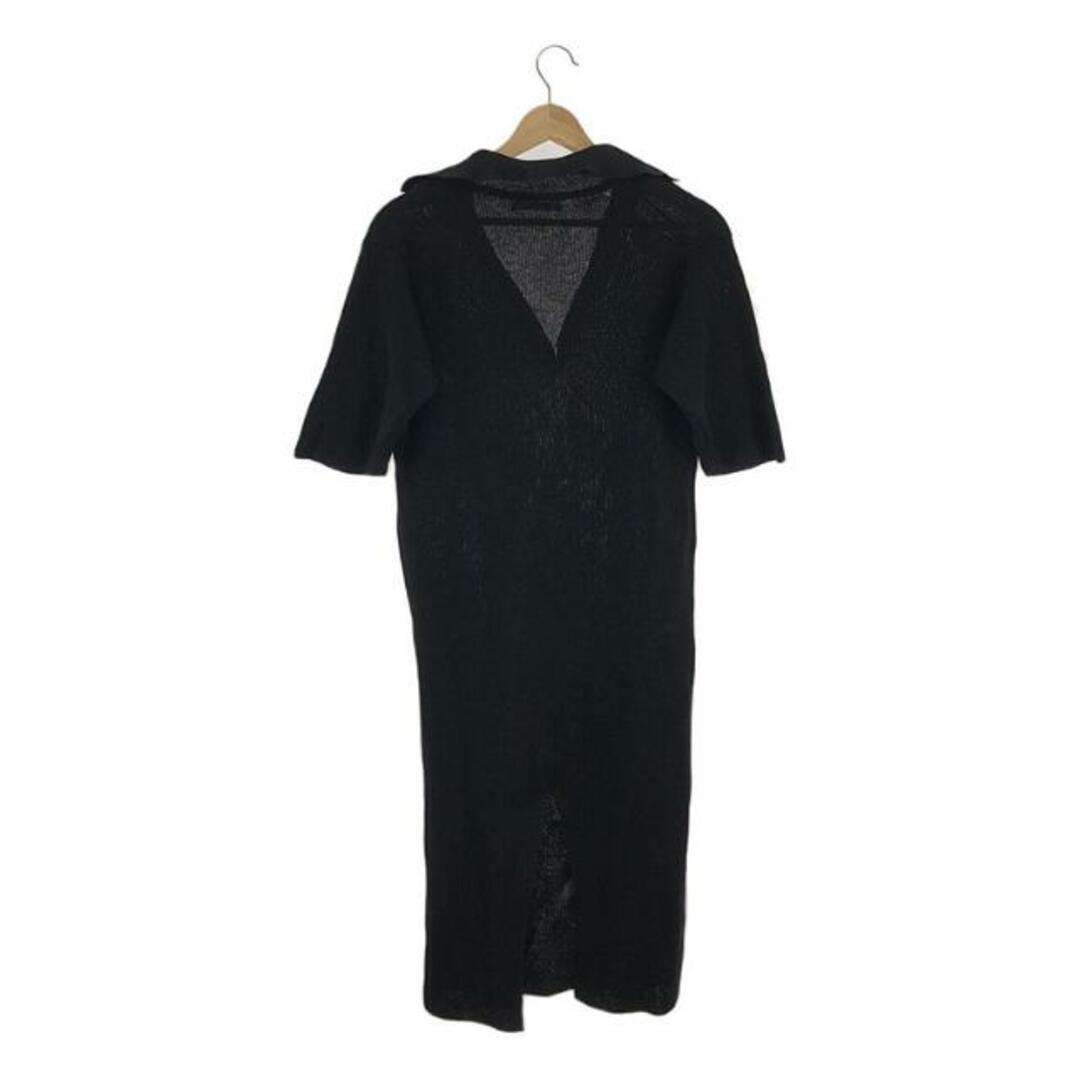 AURALEE RIB KNIT ONE-PIECE リブニット ワンピース黒