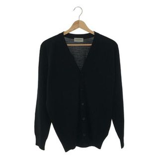 ジョンスメドレー(JOHN SMEDLEY)の【美品】  JOHN SMEDLEY / ジョンスメドレー | メリノウール ハイゲージ Vネック ニットカーディガン | M | ブラック | メンズ(カーディガン)