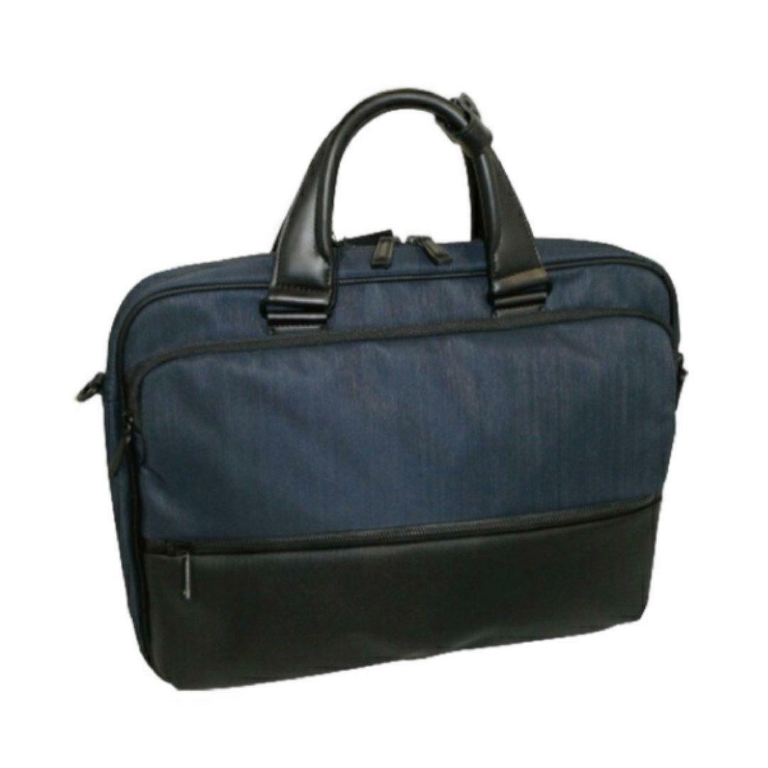 ACE GENE(エースジーン)のエースジーン 薄マチビジネスバッグ 62513 ネイビー メンズのバッグ(ビジネスバッグ)の商品写真