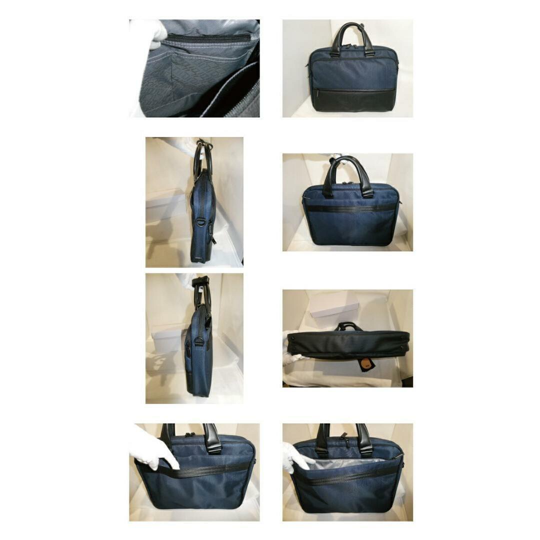 ACE GENE(エースジーン)のエースジーン 薄マチビジネスバッグ 62513 ネイビー メンズのバッグ(ビジネスバッグ)の商品写真