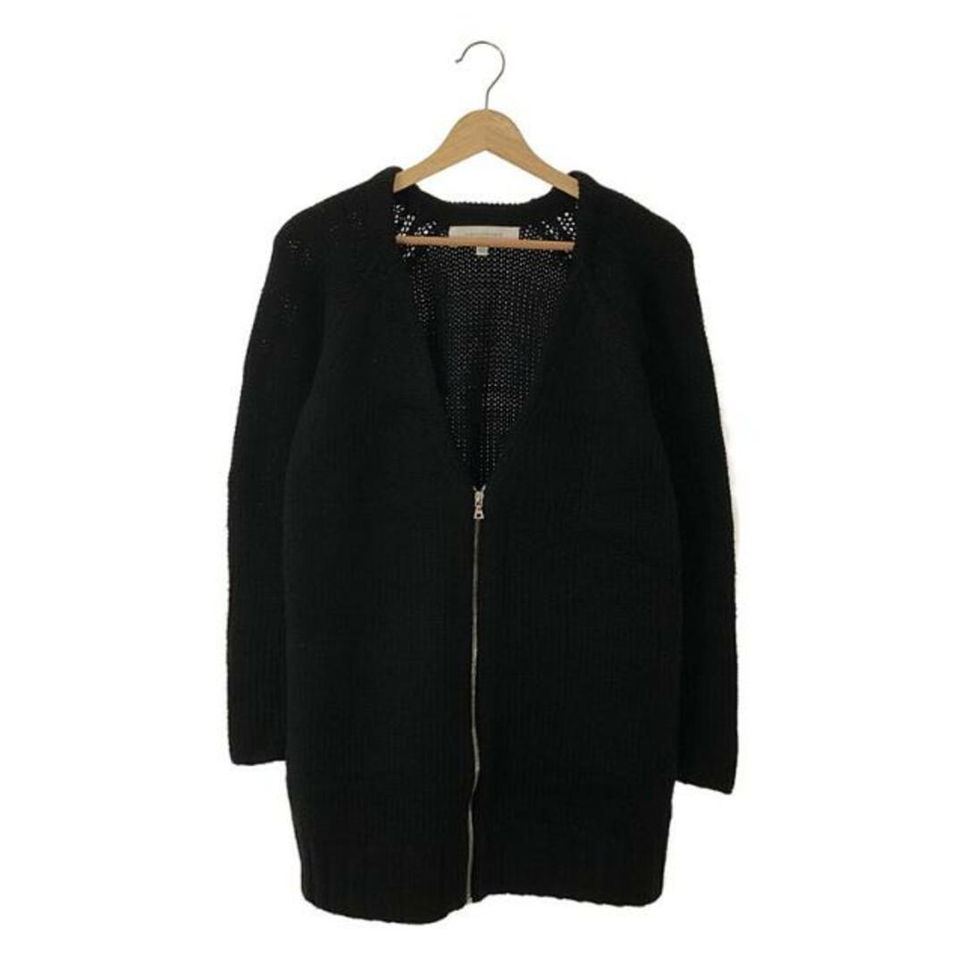 Alexander Wang(アレキサンダーワン)のALEXANDER WANG / アレキサンダーワン | TRICOT / ジップアップ ウールニットカーディガン | XS/S | ブラック | レディース レディースのトップス(カーディガン)の商品写真