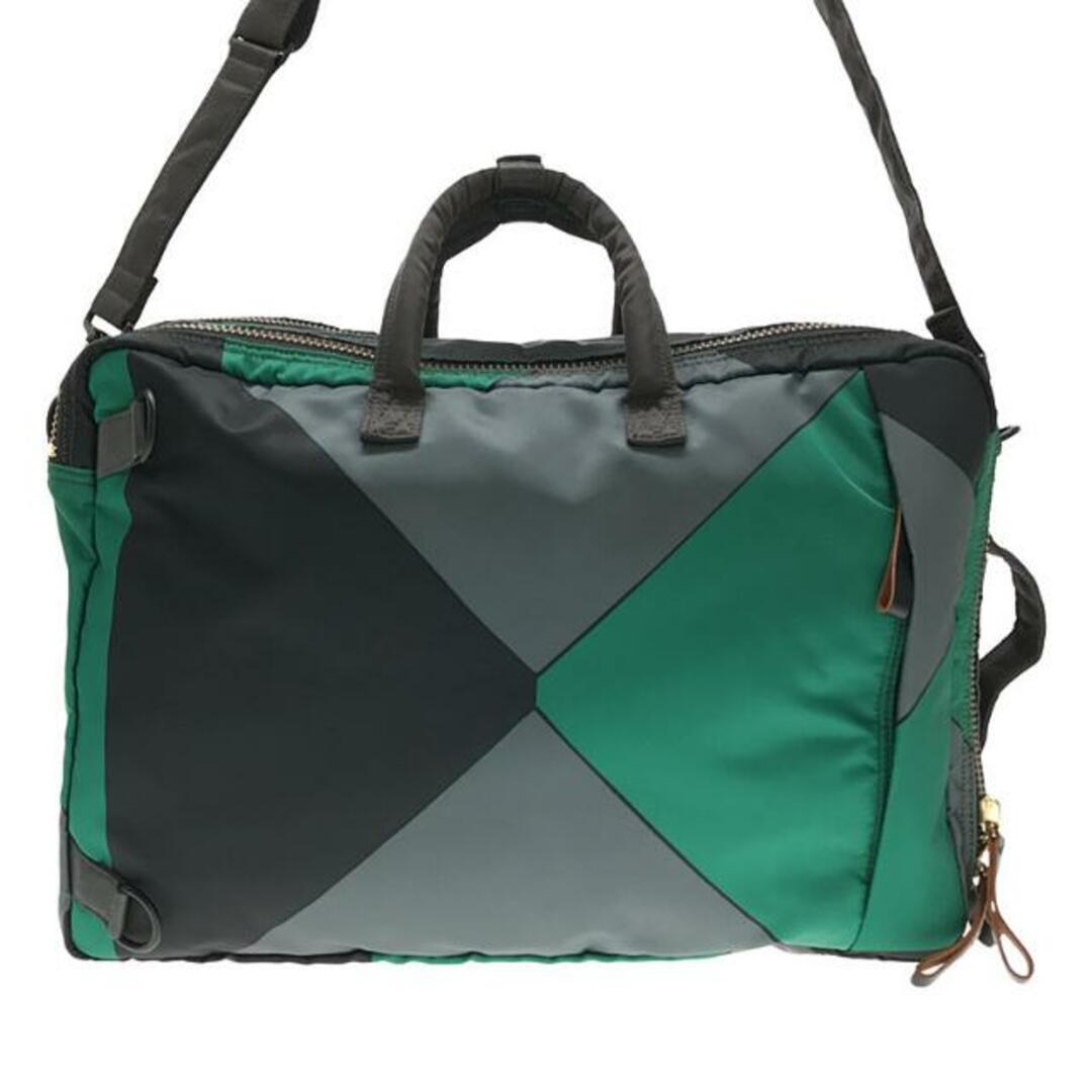 Marni(マルニ)の【美品】  MARNI / マルニ | × PORTER / ポーター 3way tanker bag / タンカー ショルダー付き ブリーフケース トートバッグ / リュック バックパック / ユニセックス | グレー/ブラック/グリーン | メンズ メンズのバッグ(ショルダーバッグ)の商品写真