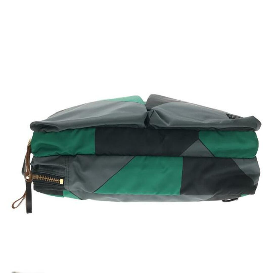 Marni(マルニ)の【美品】  MARNI / マルニ | × PORTER / ポーター 3way tanker bag / タンカー ショルダー付き ブリーフケース トートバッグ / リュック バックパック / ユニセックス | グレー/ブラック/グリーン | メンズ メンズのバッグ(ショルダーバッグ)の商品写真