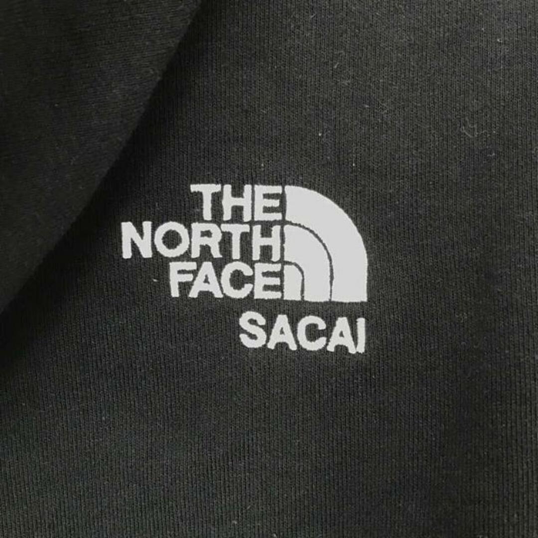 sacai(サカイ)のsacai / サカイ | × THE NORTH FACE / ノースフェイス  ロゴ スウェット プルオーバー フーディ | S | ブラック | メンズ メンズのトップス(スウェット)の商品写真