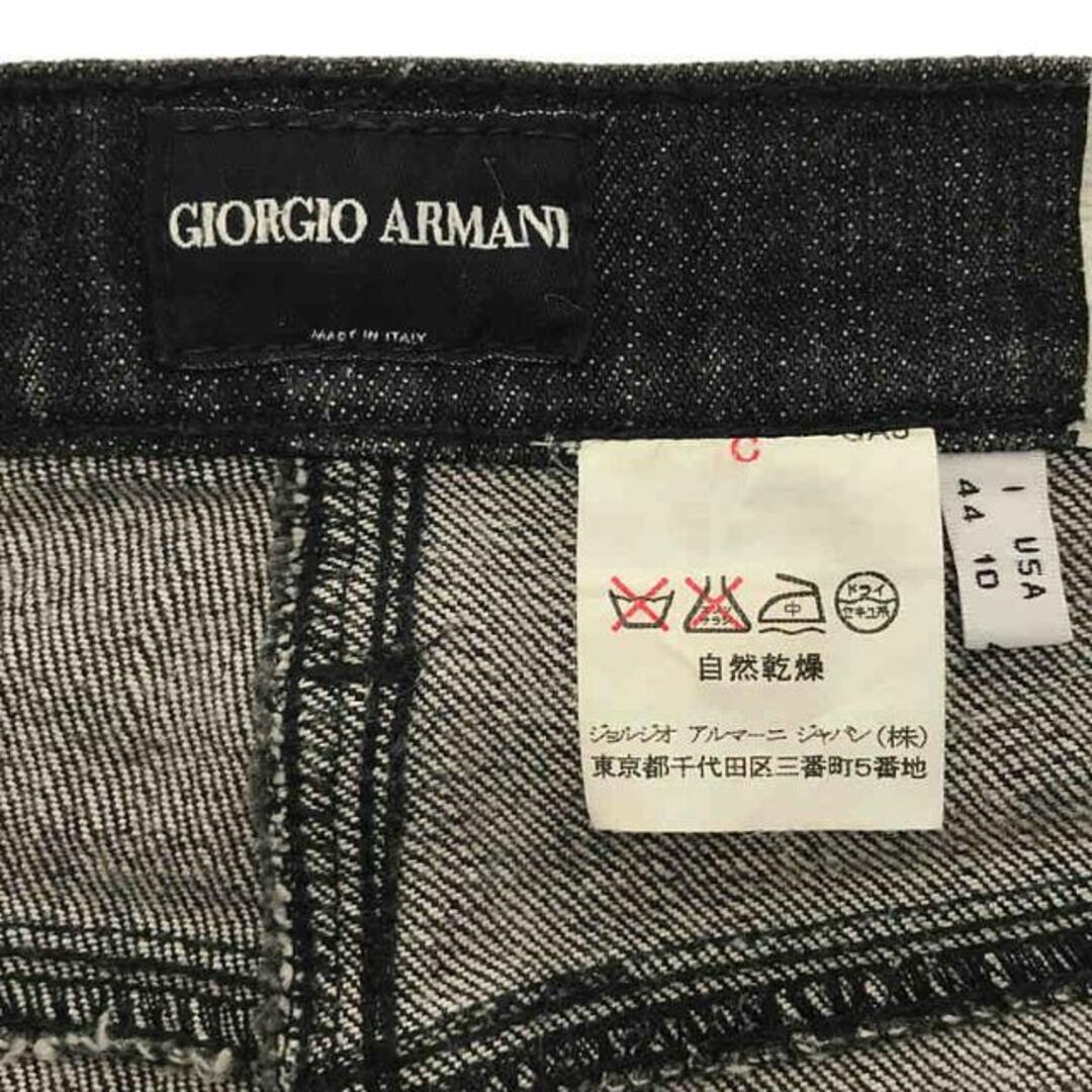 Giorgio Armani(ジョルジオアルマーニ)のGIORGIO ARMANI / ジョルジオアルマーニ | BORGO 21 刺繍 5P フレア デニムパンツ | 44 | ブラック | メンズ メンズのパンツ(その他)の商品写真