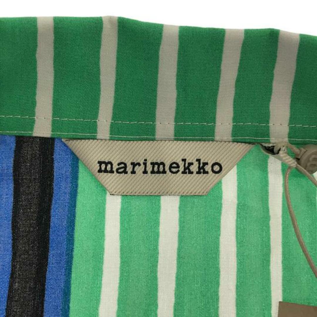 marimekko(マリメッコ)の【新品】  marimekko / マリメッコ | クレイジーパターン ストライプ メタルボタン オーバーシャツ | S | マルチカラー | メンズ メンズのトップス(Tシャツ/カットソー(七分/長袖))の商品写真